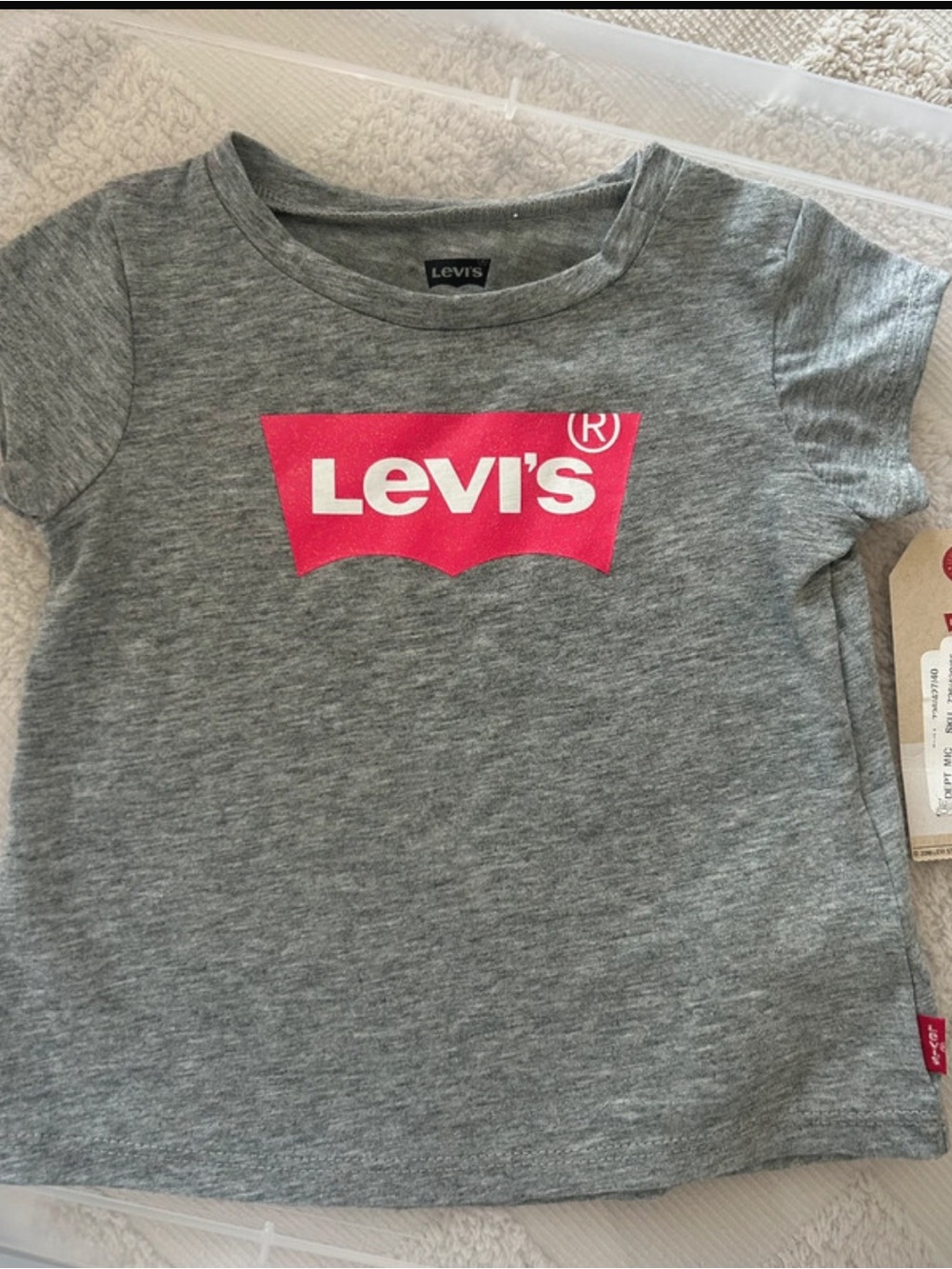 Levi's Kids Gray Short sleeve with Logo 12M